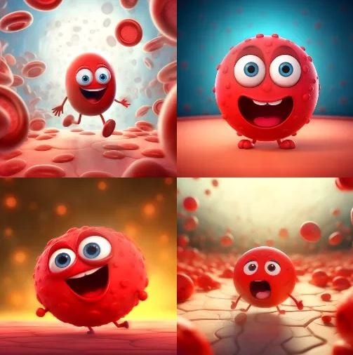 blood cell cartoon